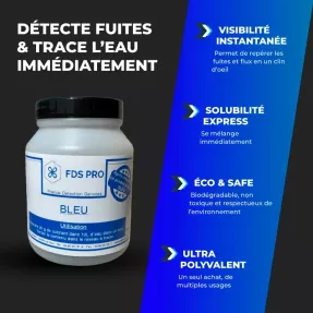 Colorant de traçage bleu - Recherche de fuites