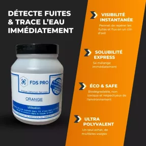Colorant de traçage orange - Recherche de fuites