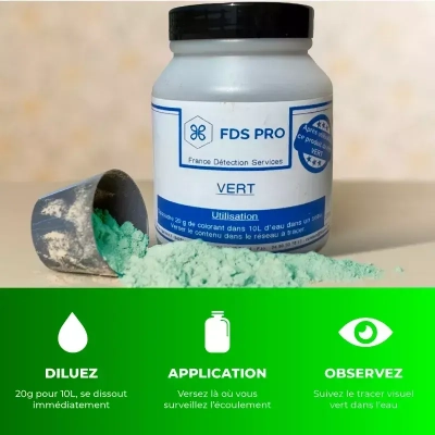 colorant de traçage fuite piscine