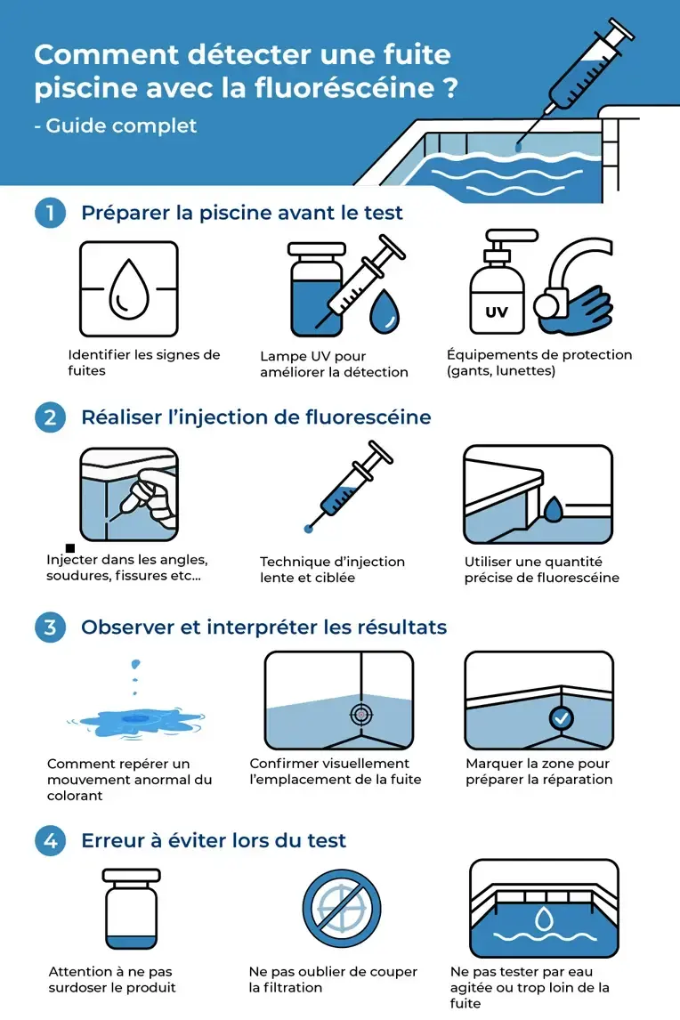Inforgraphie fuite piscine